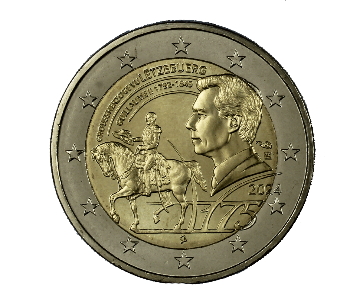 "175 Morte del granduca Guglielmo II" - 2 Euro