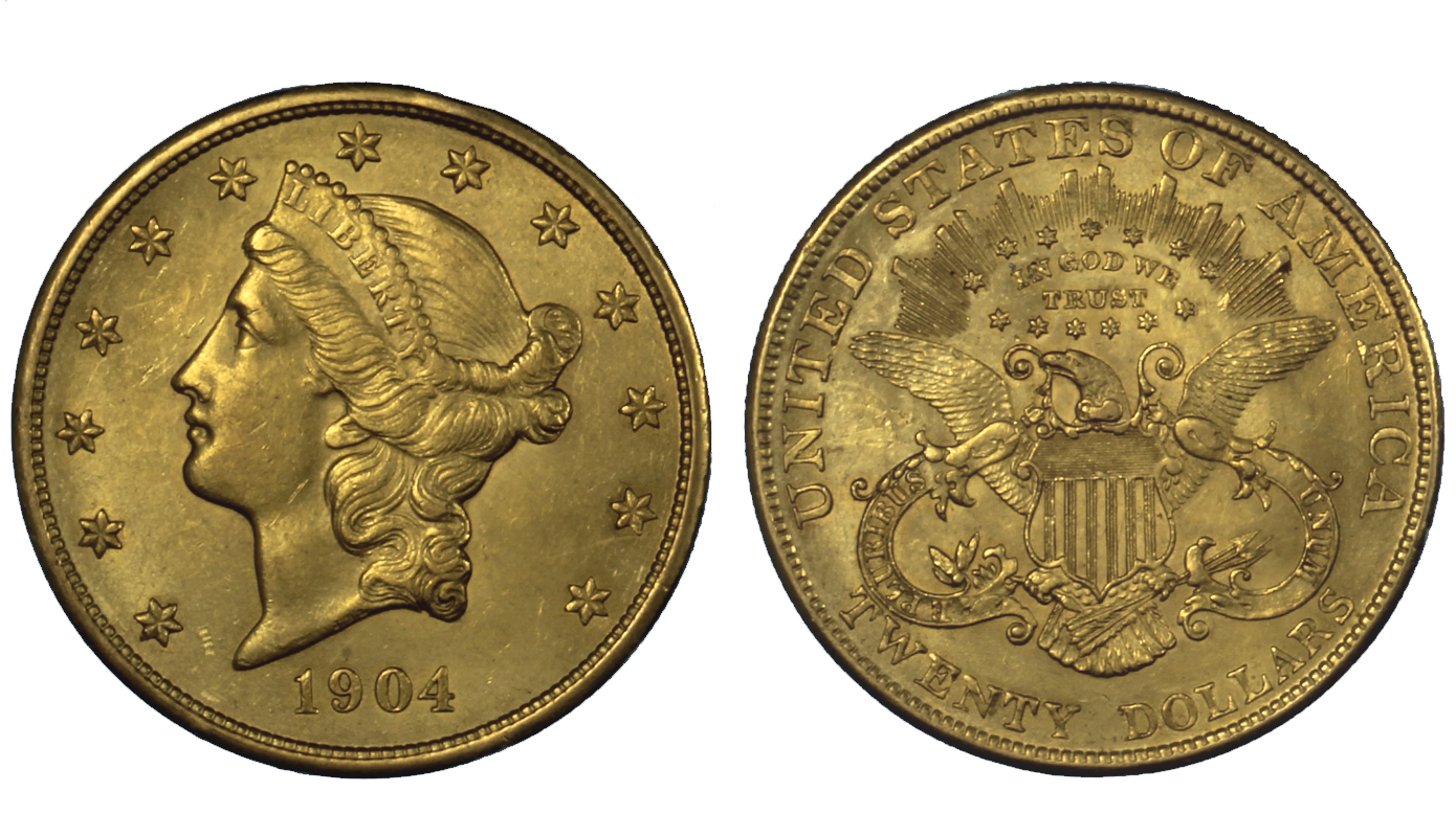 "Liberty" - 20 dollari gr. 33,43 in oro 900/
