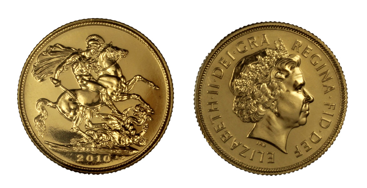 Sterlina gr. 7,98 in oro 917/000 