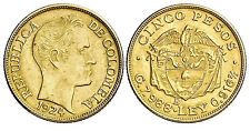  Repubblica - 5 pesos gr. 7,98 in oro 917/000 - PREZZO SPECIALE!!