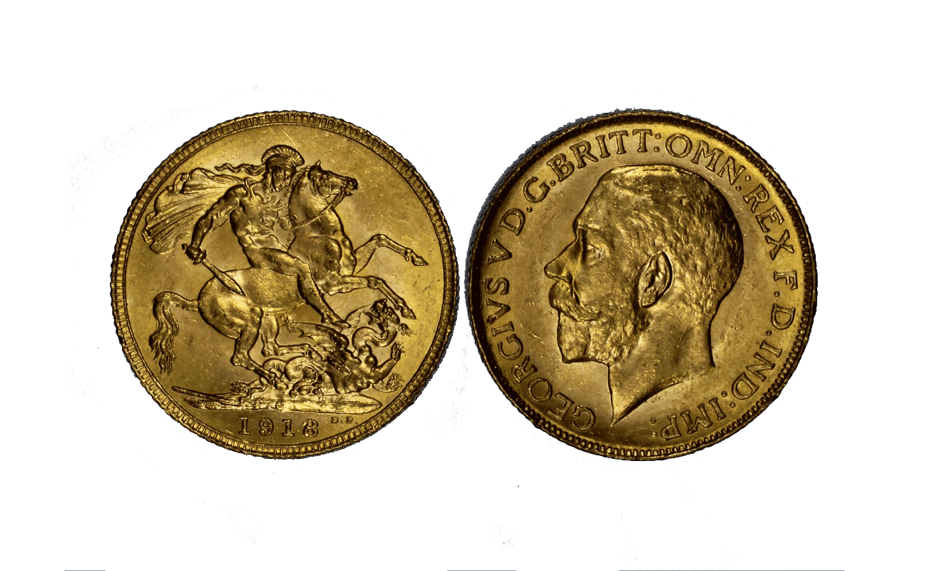 Re Giorgio V - sterlina gr. 7,98 in oro 917/