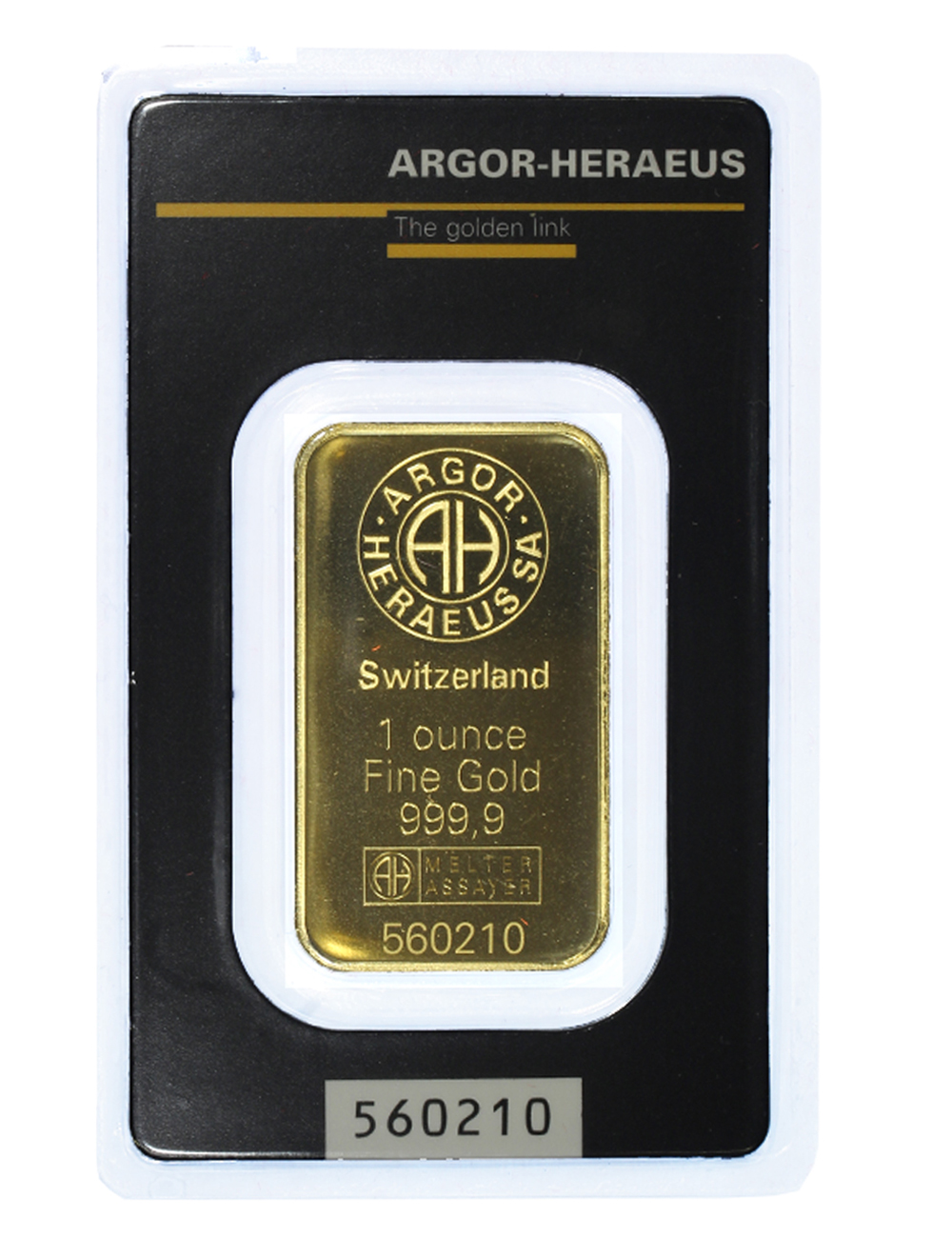 Lingotto da grammi 31.103 (1 oz)  in oro 999,9/000 in blister di Garanzia 