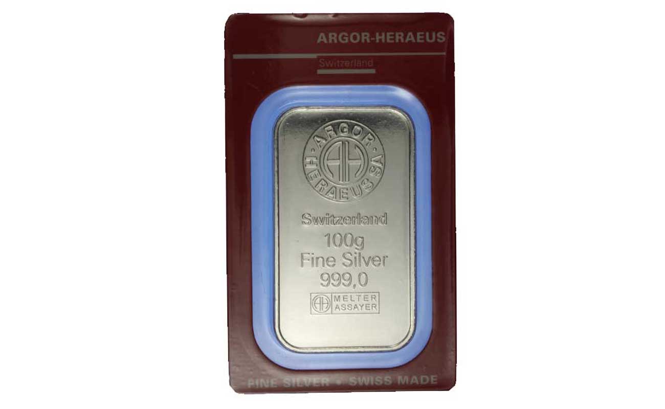 Lingotto Argor Heraeus 5000 g. in argento puro 999 - Euronummus SpA