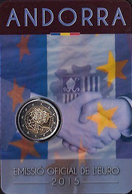 "25 Anniversario Accordo Doganale" - moneta da 2 euro in blister