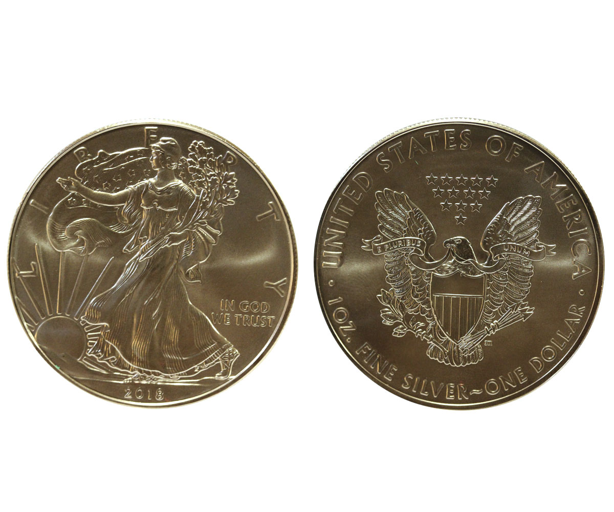 American Eagle Dollaro gr. 31,103 in ag. 999/000 - Lotto di 20 pezzi