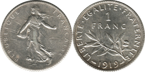 1 franco gr. 5,00 in ag. 835/000 - Lotto di 30 pezzi 