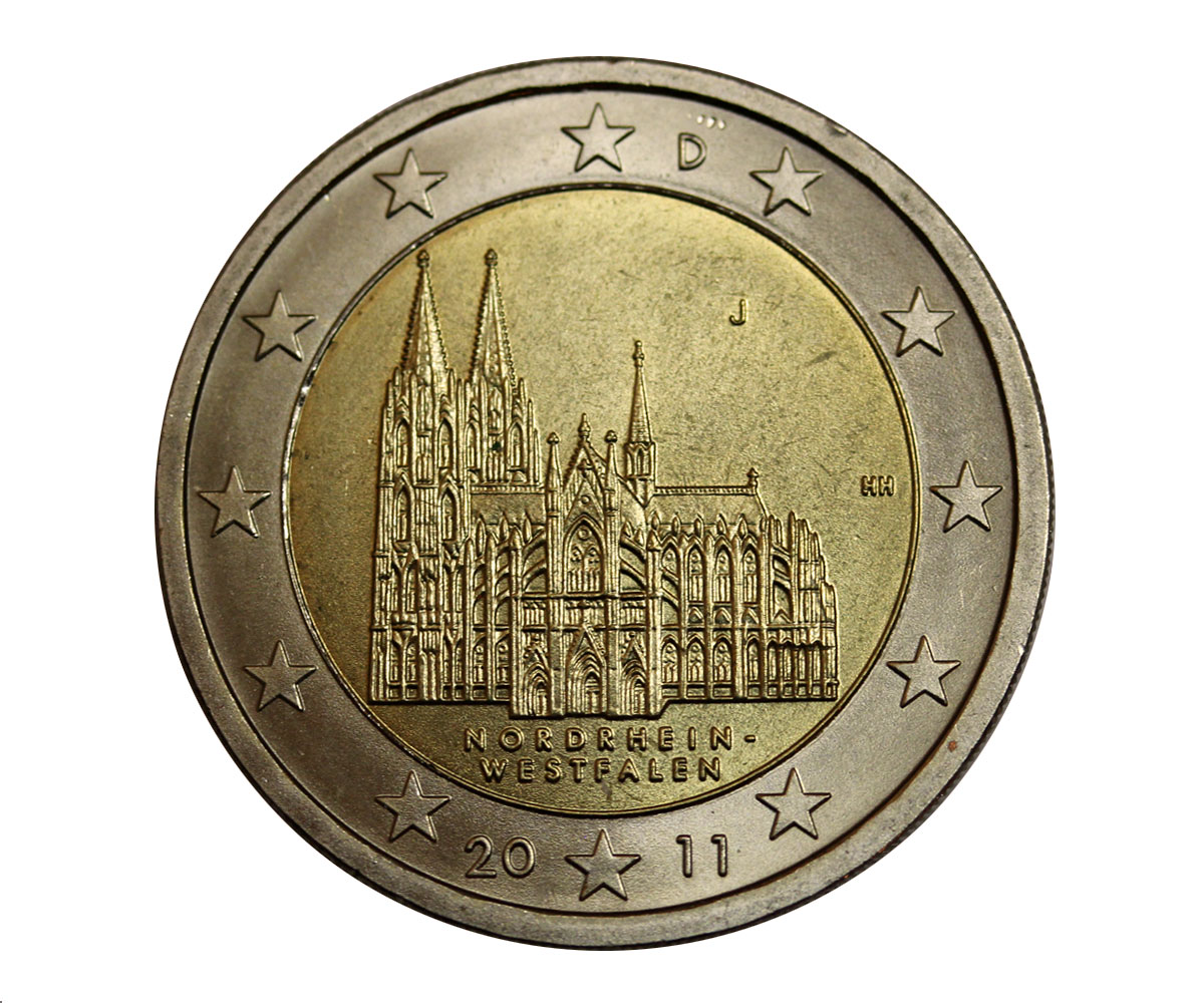 "Duomo di Colonia" - zecca J -  moneta da 2 euro 