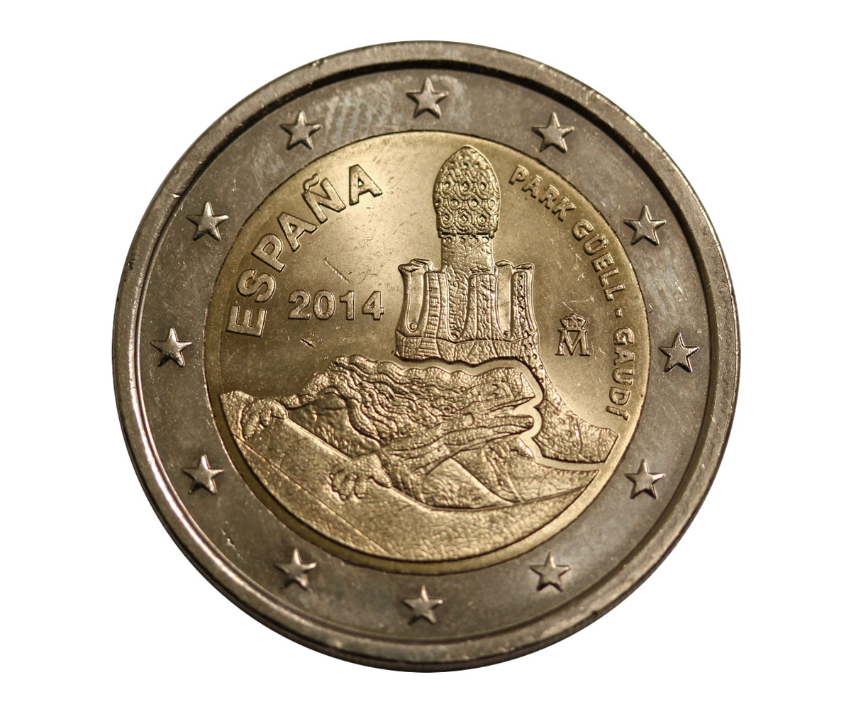 "Park Guell - Gaudi" - moneta da 2 euro
