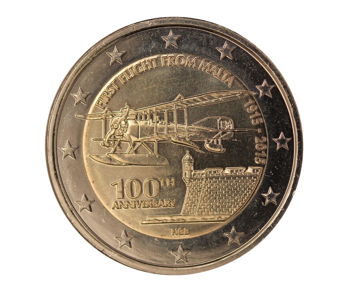 "100 Ann. del volo" - moneta da 2 euro