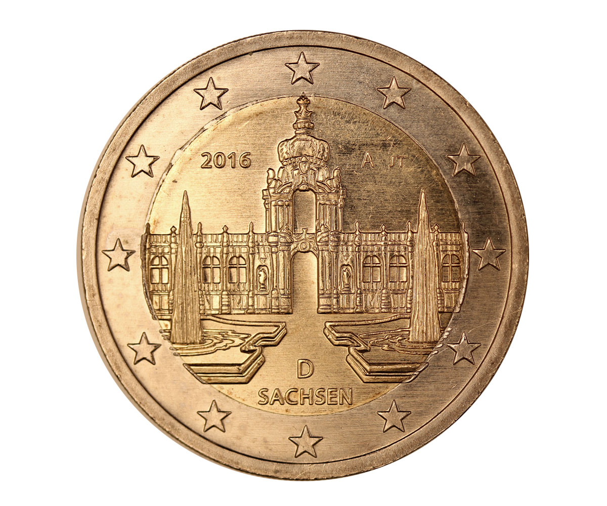 "Sachsen" - zecca A - moneta da 2 euro