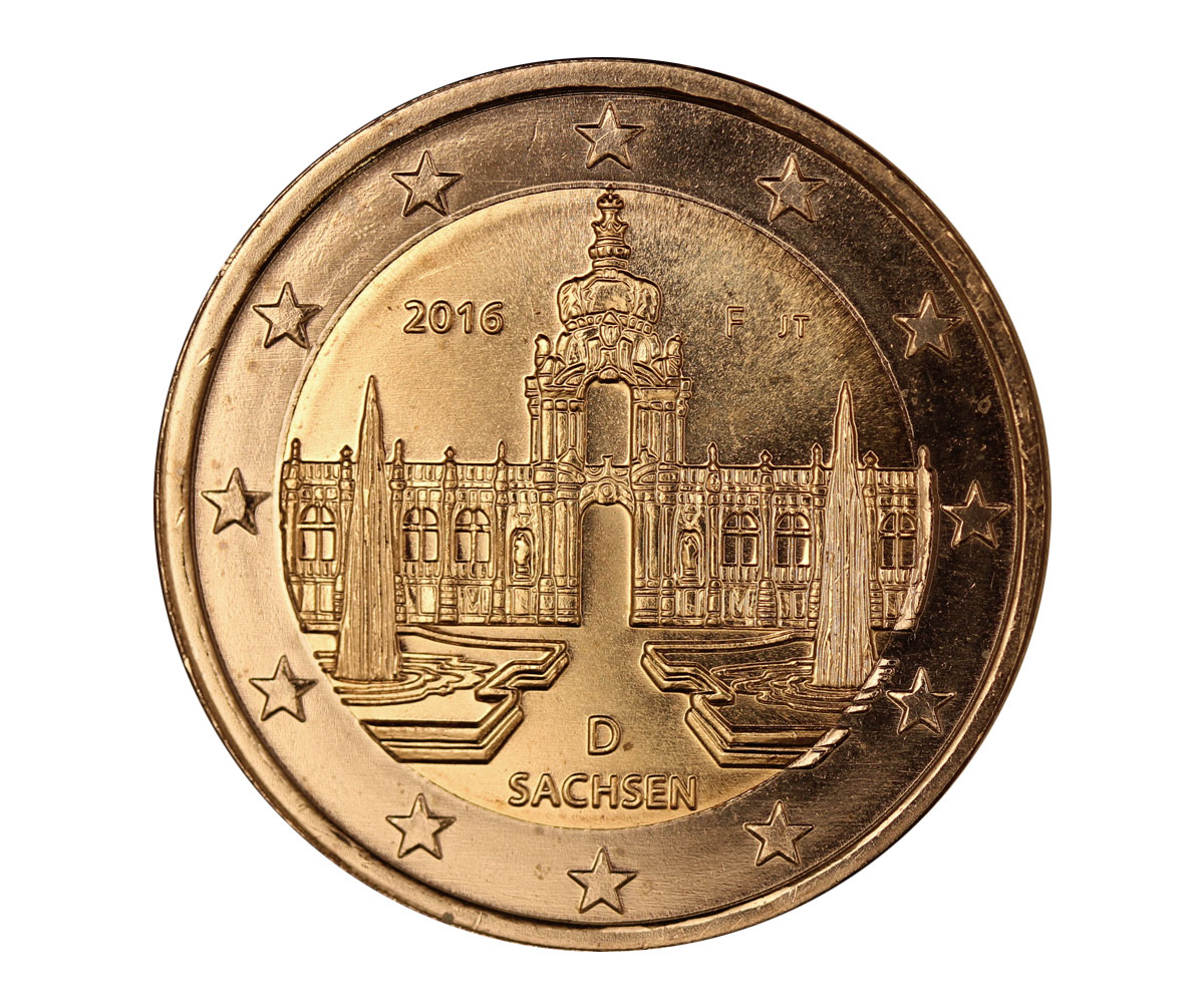 "Sachsen" - zecca F - moneta da 2 euro