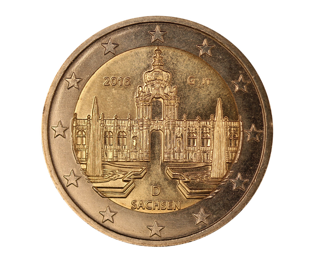 "Sachsen" - zecca G - moneta da 2 euro
