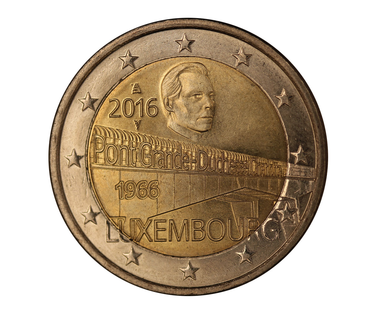 "50 Ann. del Ponte Charlotte" - moneta da 2 euro
