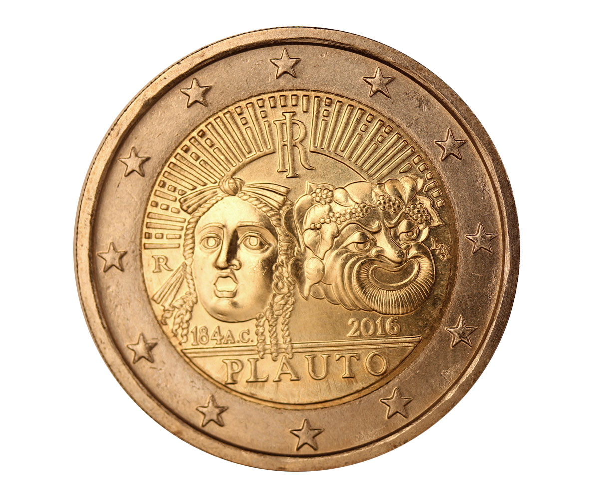 "Plauto" - moneta da 2 euro