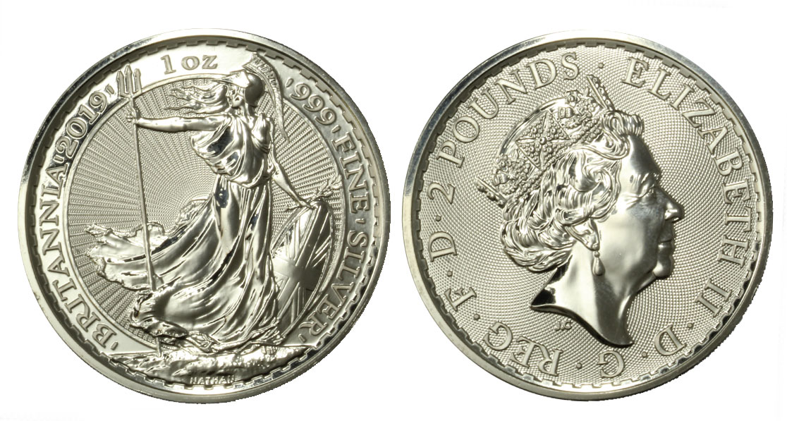 "Britannia" - Regina Elisabetta II -  Oncia gr. 31,10 in arg. 999/