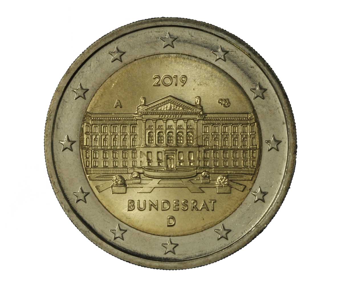 "70 anniversario del Bundesrat" - zecca A - moneta da 2 euro