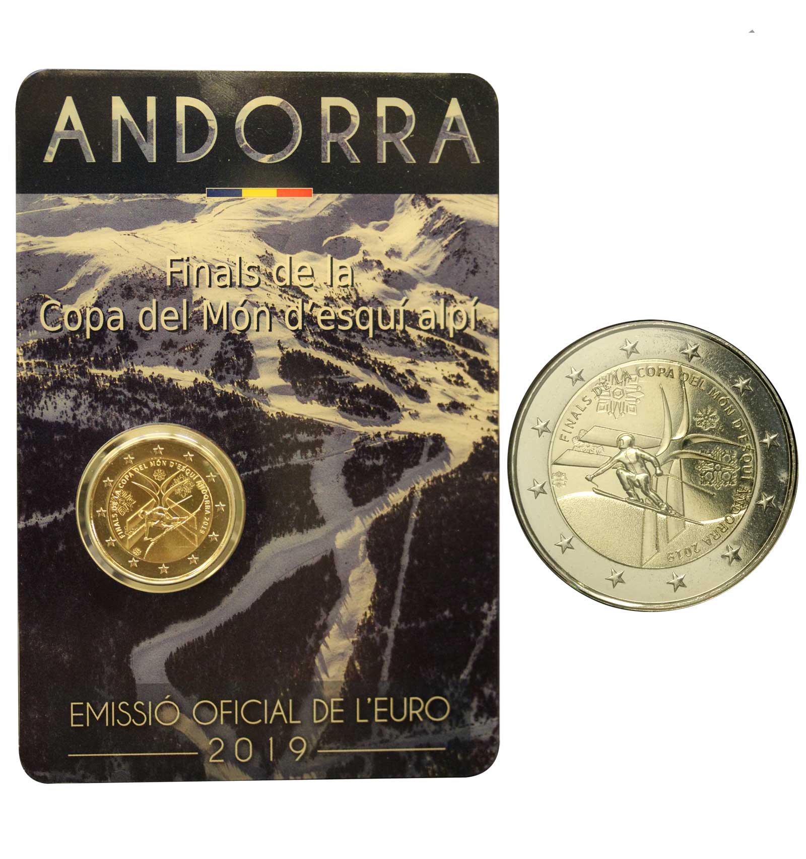 Monete da collezione - Euro - 2 Euro commemorativi - 2019 - 2019 - Coppa  del mondo di sci alpino 2019 - moneta da 2 euro in blister