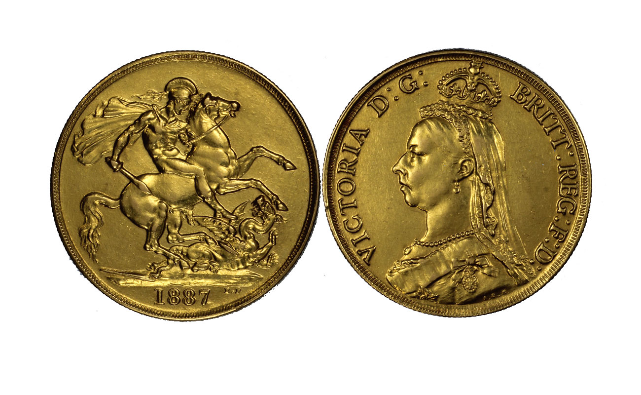 Regina Vittoria - 2 Sterline gr. 15,96 in oro 917/