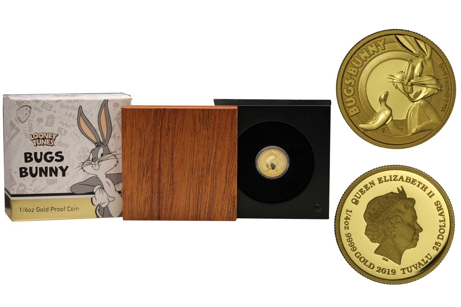 "Bugs Bunny" - 25 dollari gr. 7,78 in oro 999/000 - Tiratura 750 pezzi