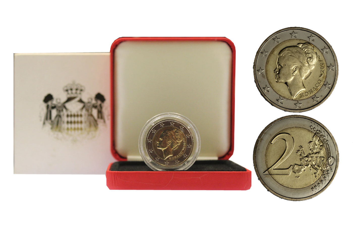 Monete da collezione - Euro - 2 Euro commemorativi - 2007 - 2007 - Grace  Kelly - 2 Euro - Conf. originale