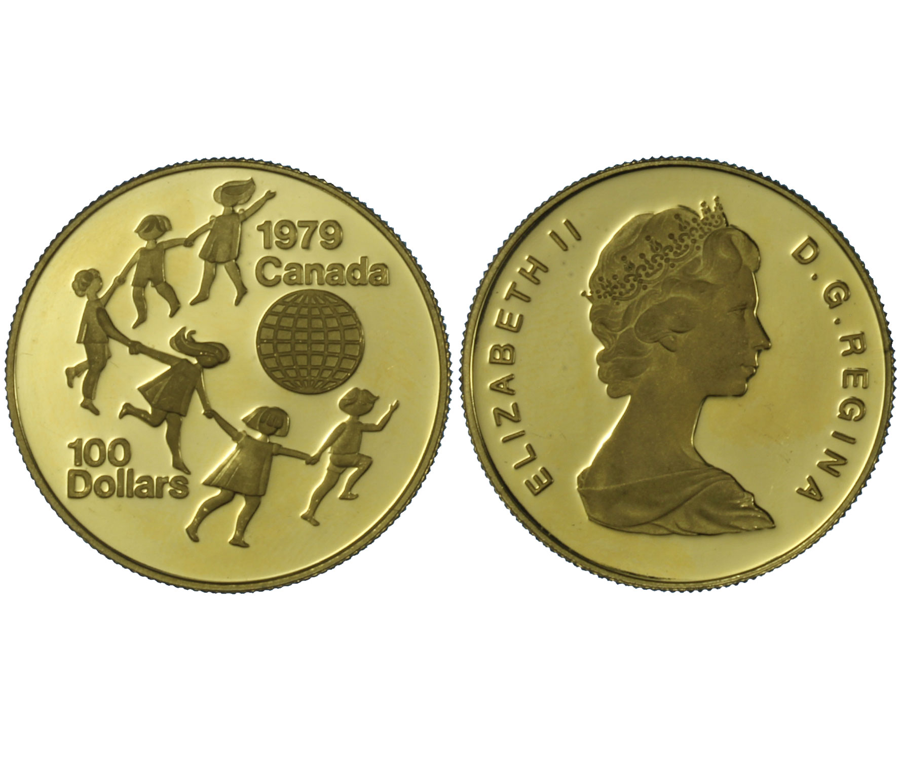 "Anno del bambino" - 100 dollari gr. 16,96 in oro 917/000