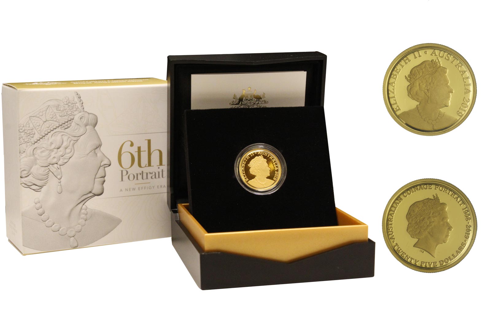 "6 Effigie" - Regina Elisabetta II - 25 Dollari gr. 7,78 in oro 999/ - Tiratura 750 pezzi