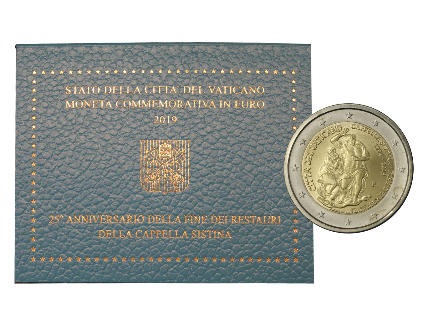 Vaticano - 2 Euro, Cappella Sistina, 2019 (blister)
