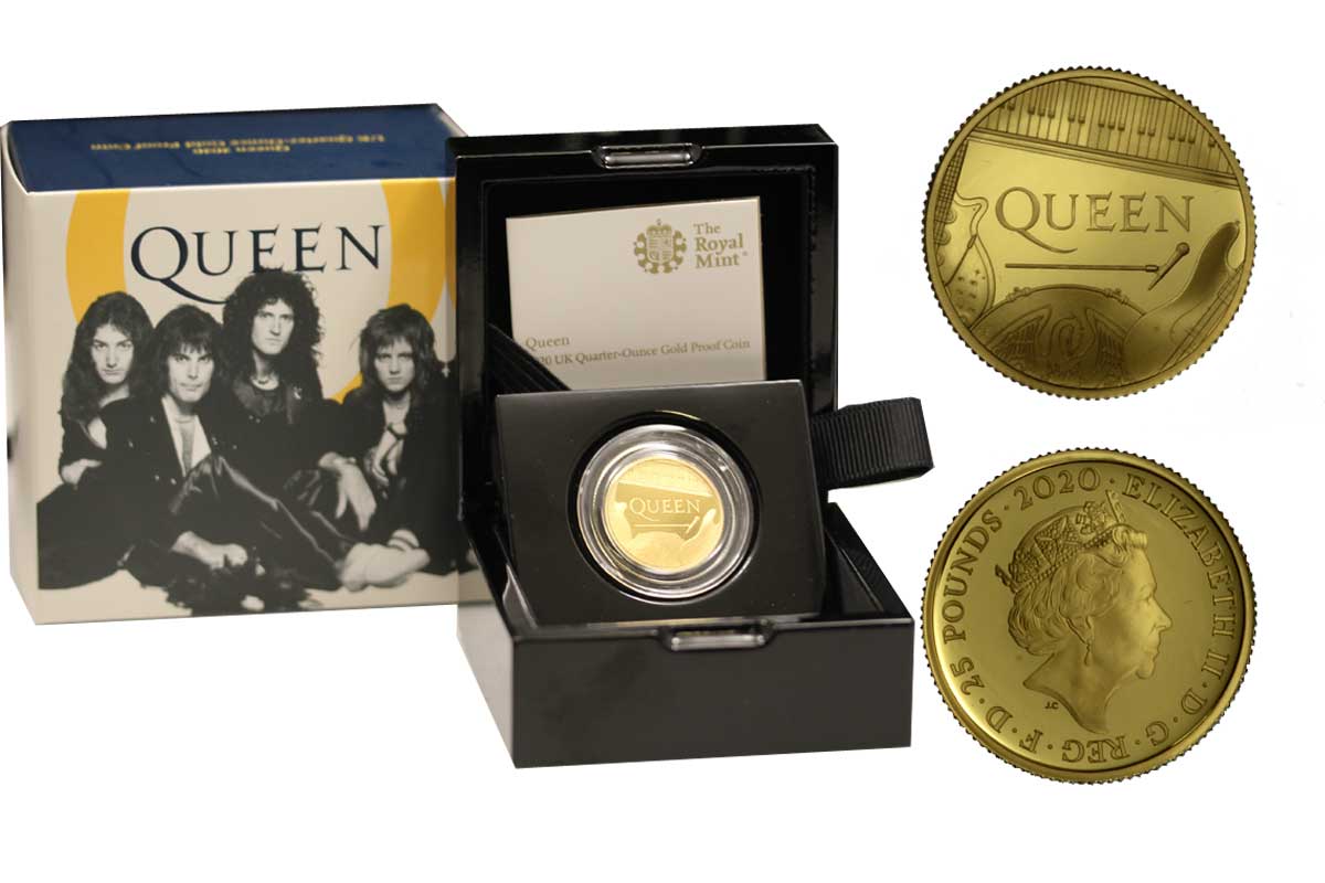"Queen" - 25 pounds gr. 7,80 in oro 999/000 - Tiratura 1250 pezzi