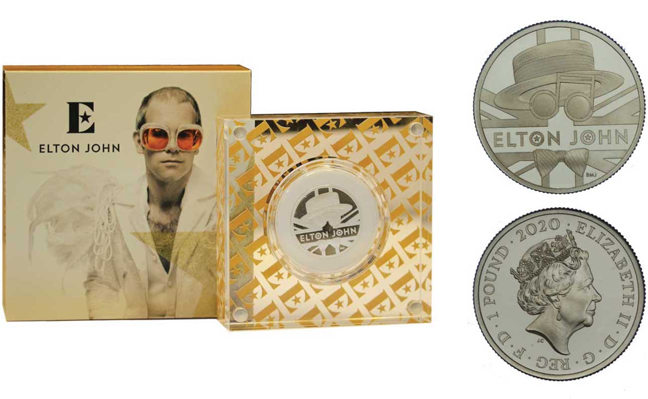 "Elton John" - 1 pound gr.15,71 in ag. 999/000