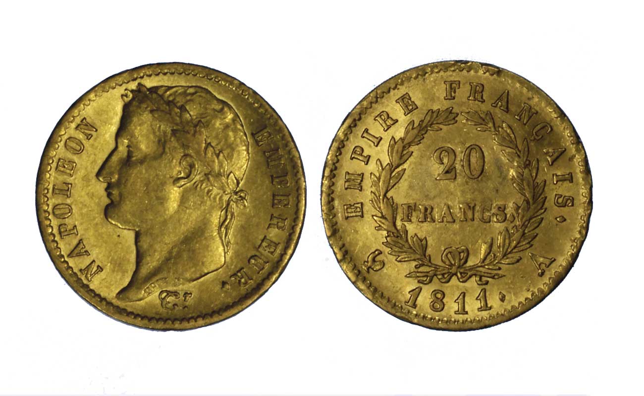 Napoleone I - 20 franchi gr.6,45 in oro 900/