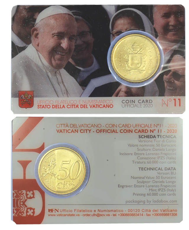 Papa Francesco - 50 Centesimi - In coincard n 11