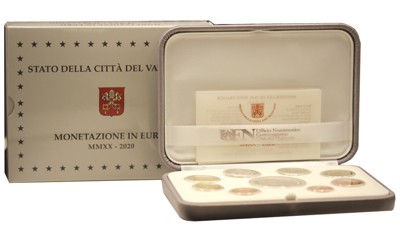 Papa Francesco - Serie completa di 9 monete in confezione originale