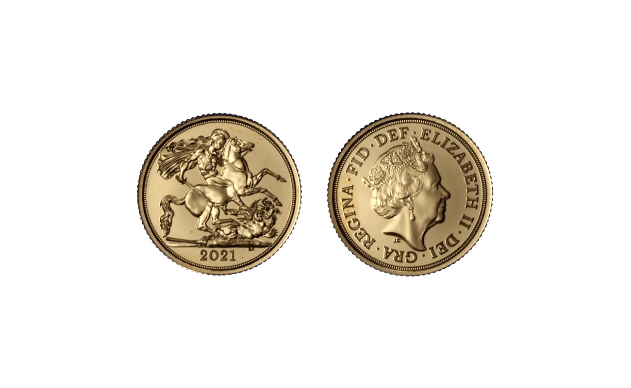 Mezza sterlina gr. 3,99 in oro 917/000