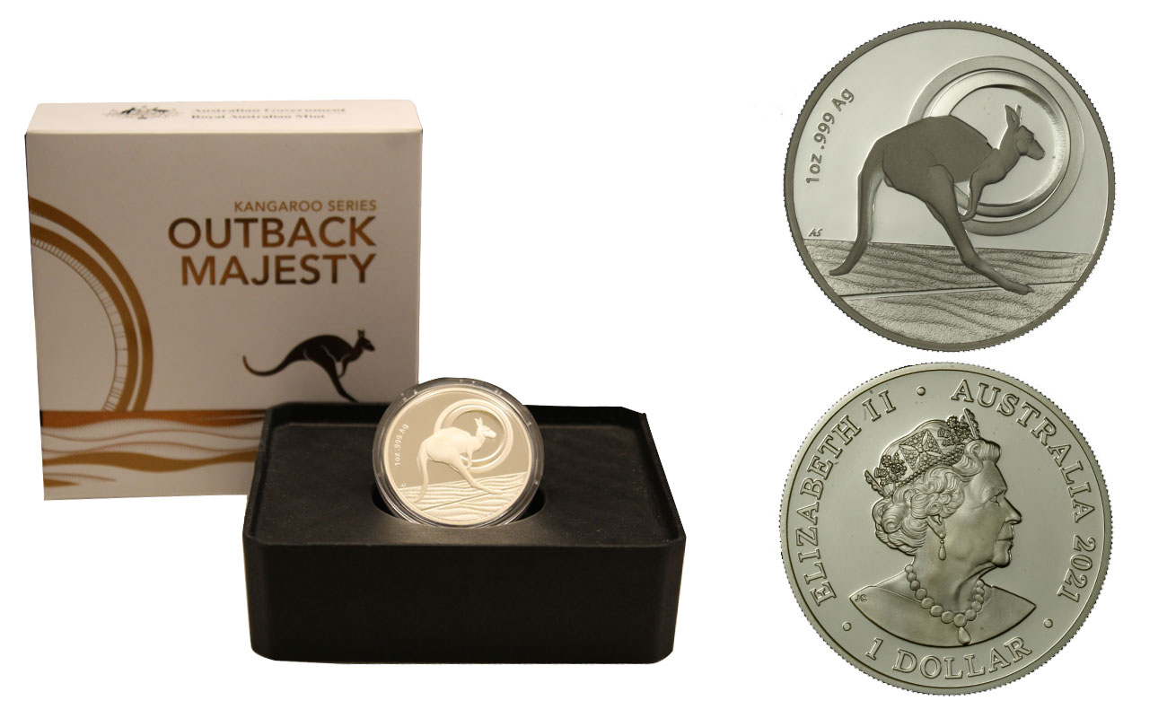 "Outback Majesty" - Moneta da 1 dollaro gr. 31,10 in ag. 999/000