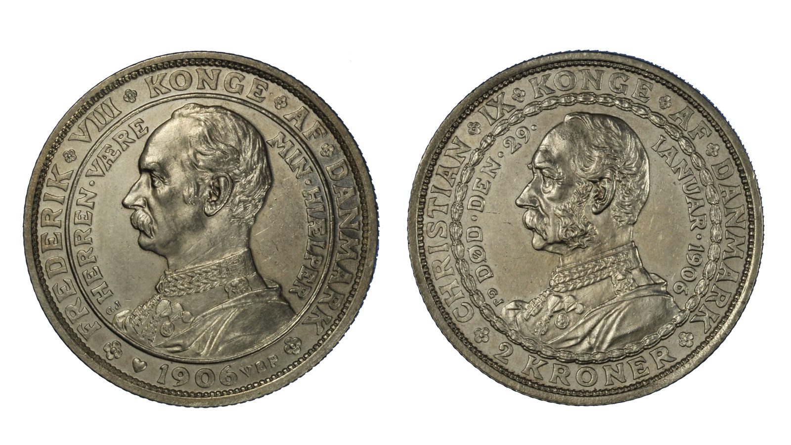 Federico VIII - 2 corone gr. 15.00 in ag. 800/000