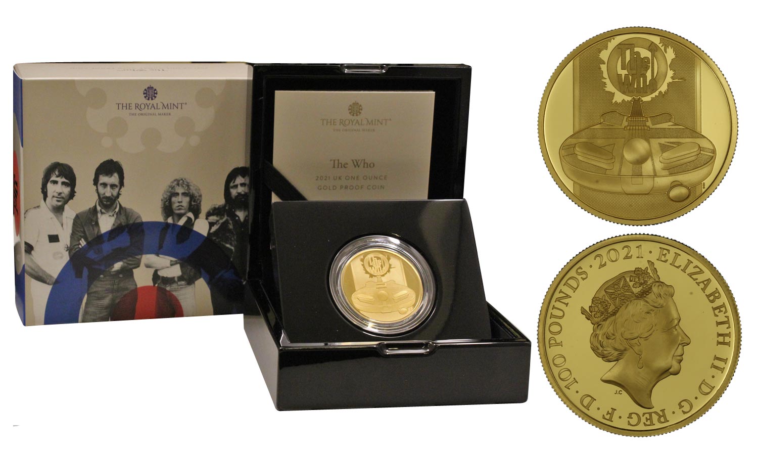 "The Who" - 100 pounds gr. 31,21 in oro 999/000 - Tiratura 350 pezzi