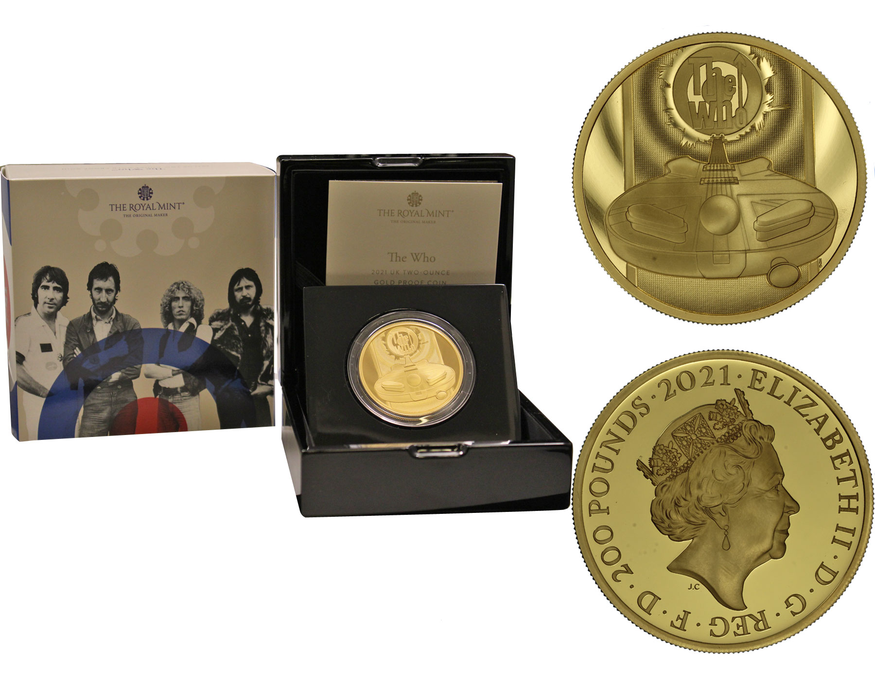 "The Who" - 200 pounds  gr. 62,42 in oro 999/000 - Tiratura 150 pezzi