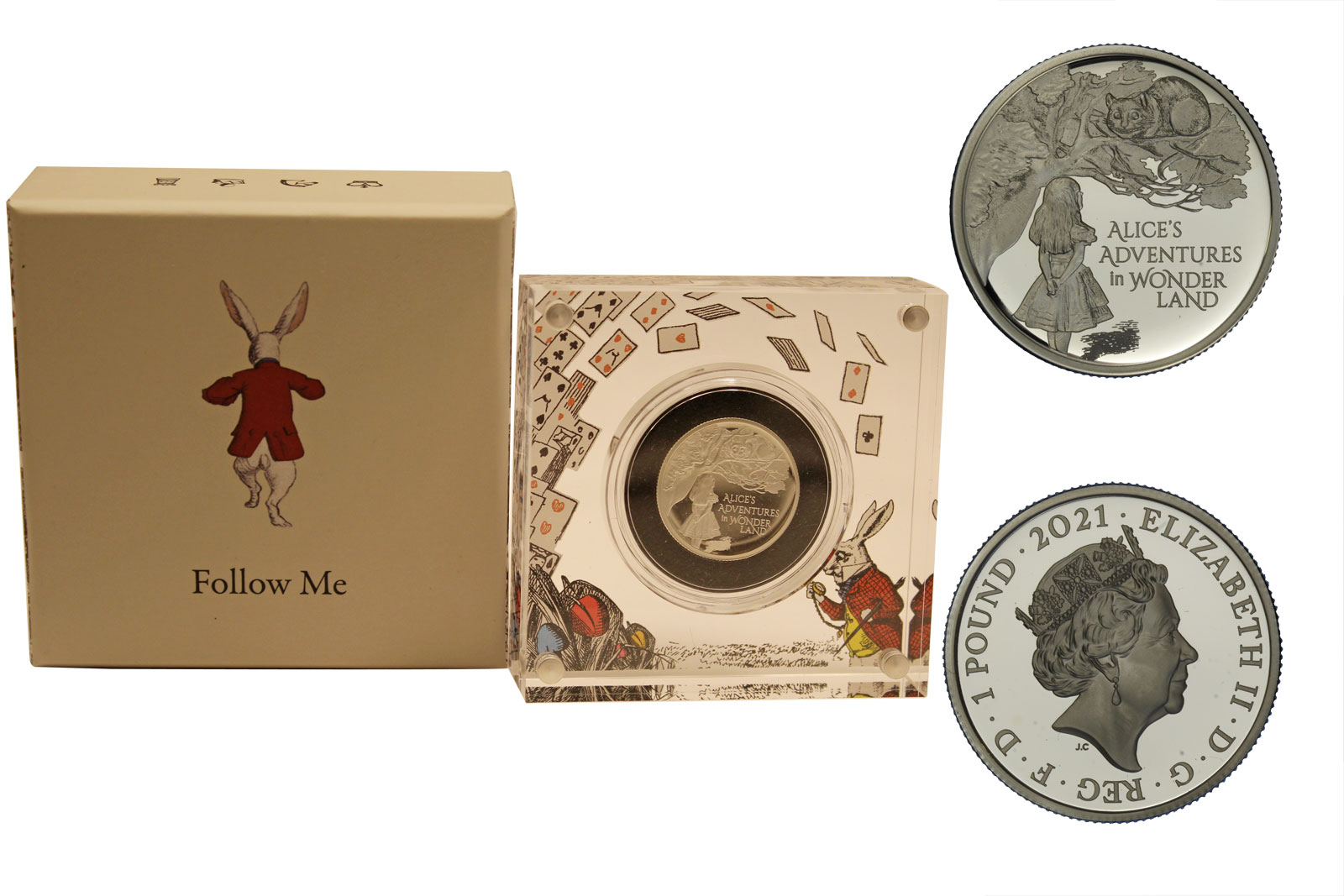 "Alice nel Paese delle Meraviglie" - 1 pound gr.15,71 in ag. 999/000
