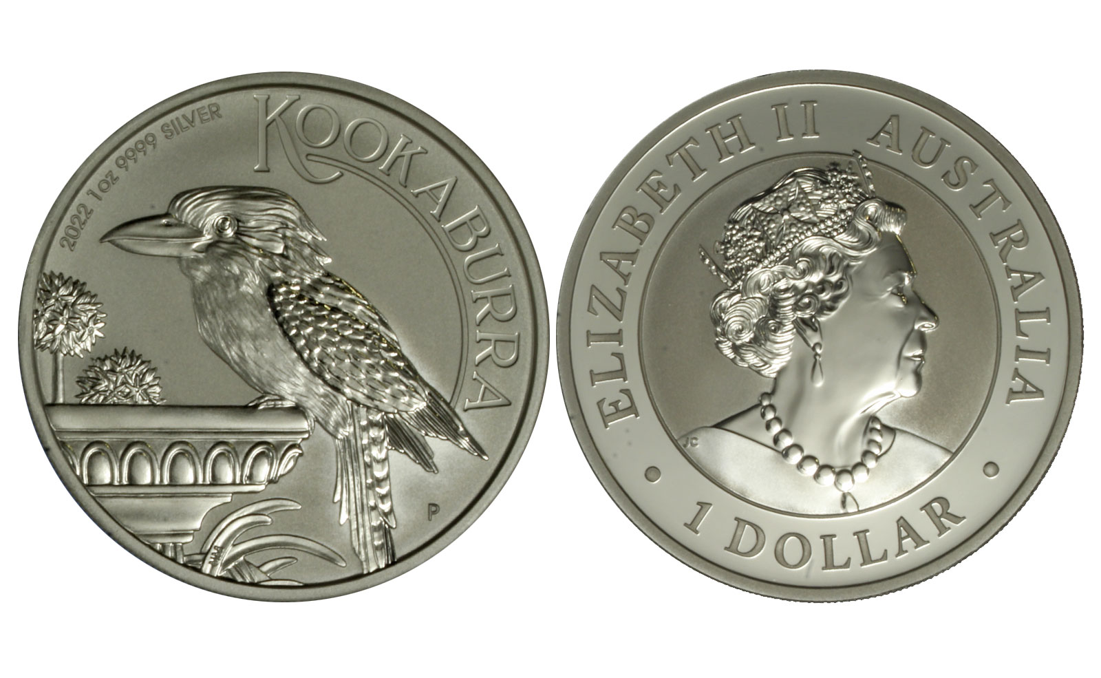 "Kookaburra" - moneta da 1 dollaro (1 oz) gr. 31,10 in ag 999/000  - Lotto di 10 pezzi