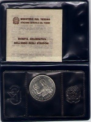 "Etruschi" - Monete da Lire 500 gr.11,00 in ag.835/ - Lotto di 10 pezzi in conf. originali