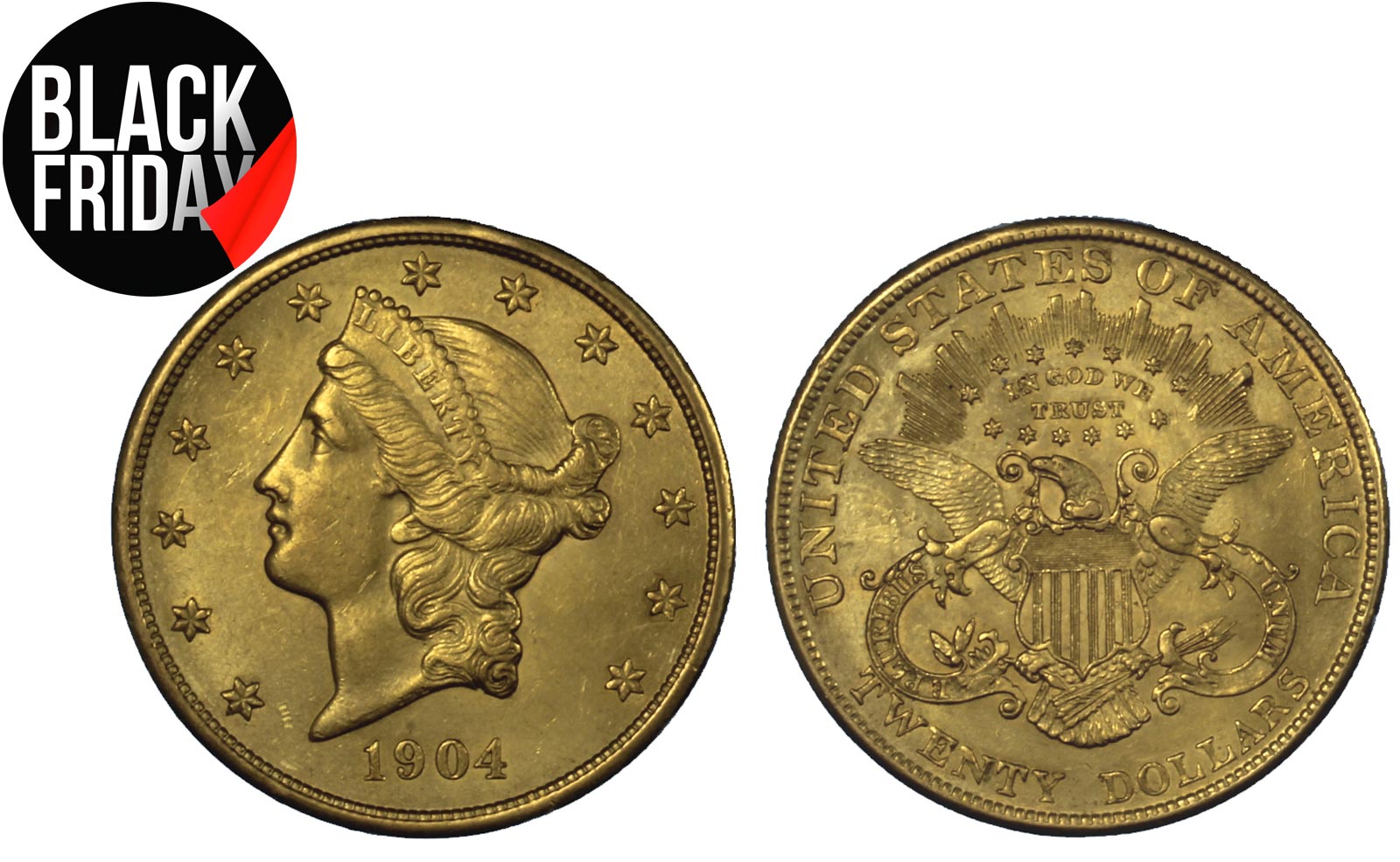 20 dollari Liberty gr. 33,43 in oro 900/000 - BLACK FRIDAY!!