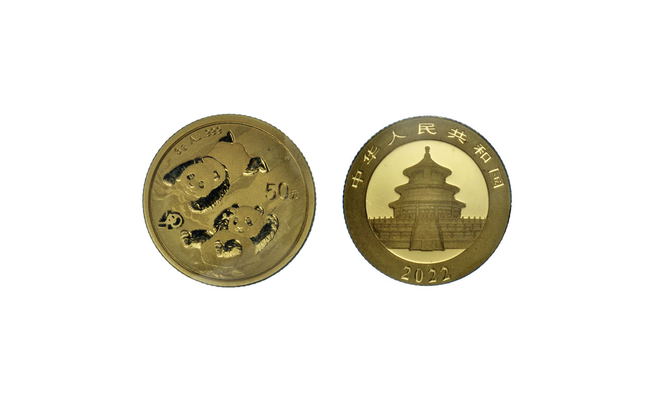 "Panda" - 50 Yuan gr. 3,00 in oro 999/