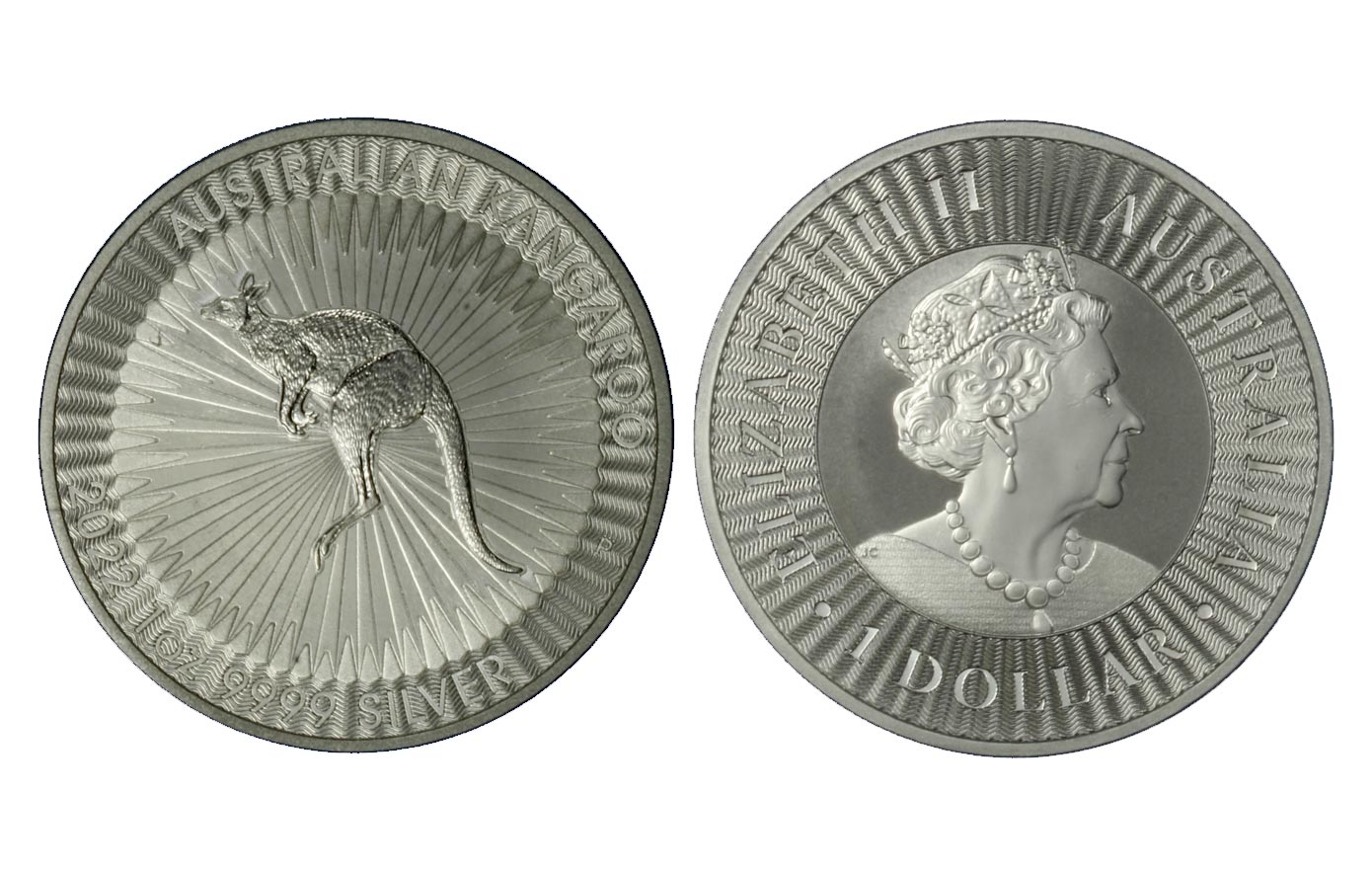 "Canguro" - moneta da 1 dollaro (1 oz) - gr. 31,103 in ag.999/000 