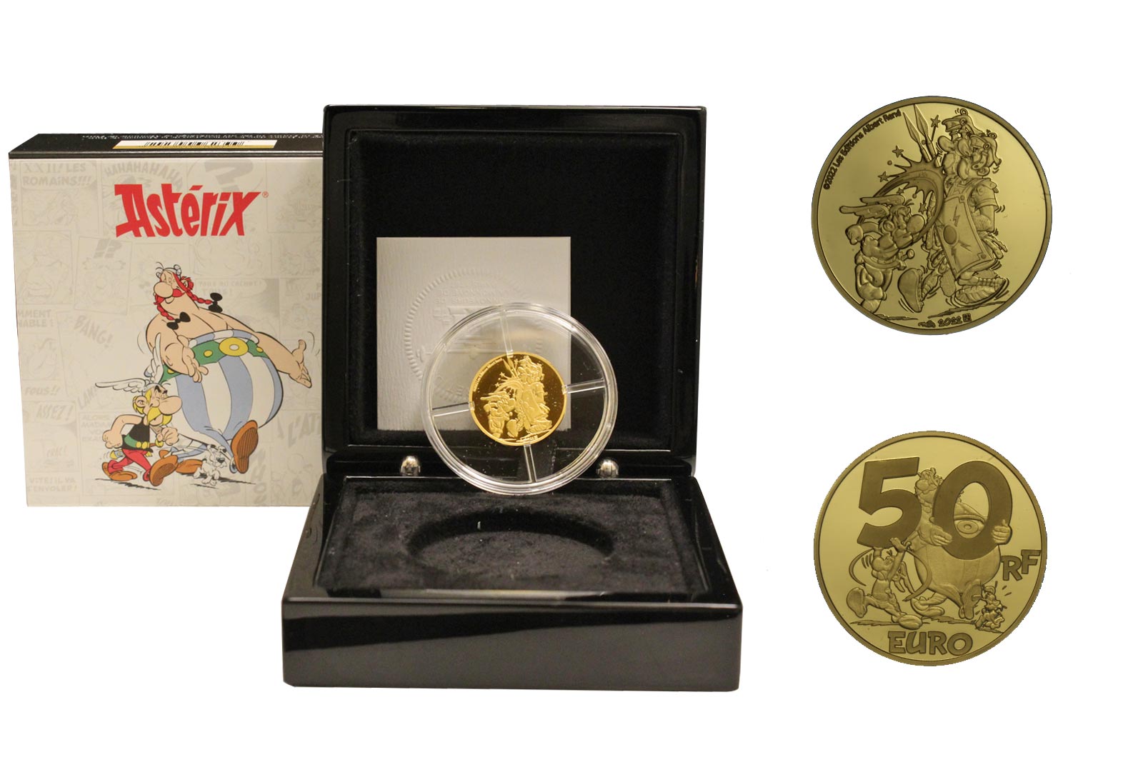 "Asterix " - 50 euro gr. 7,78 in oro 999/000 - Tiratura 500 pezzi