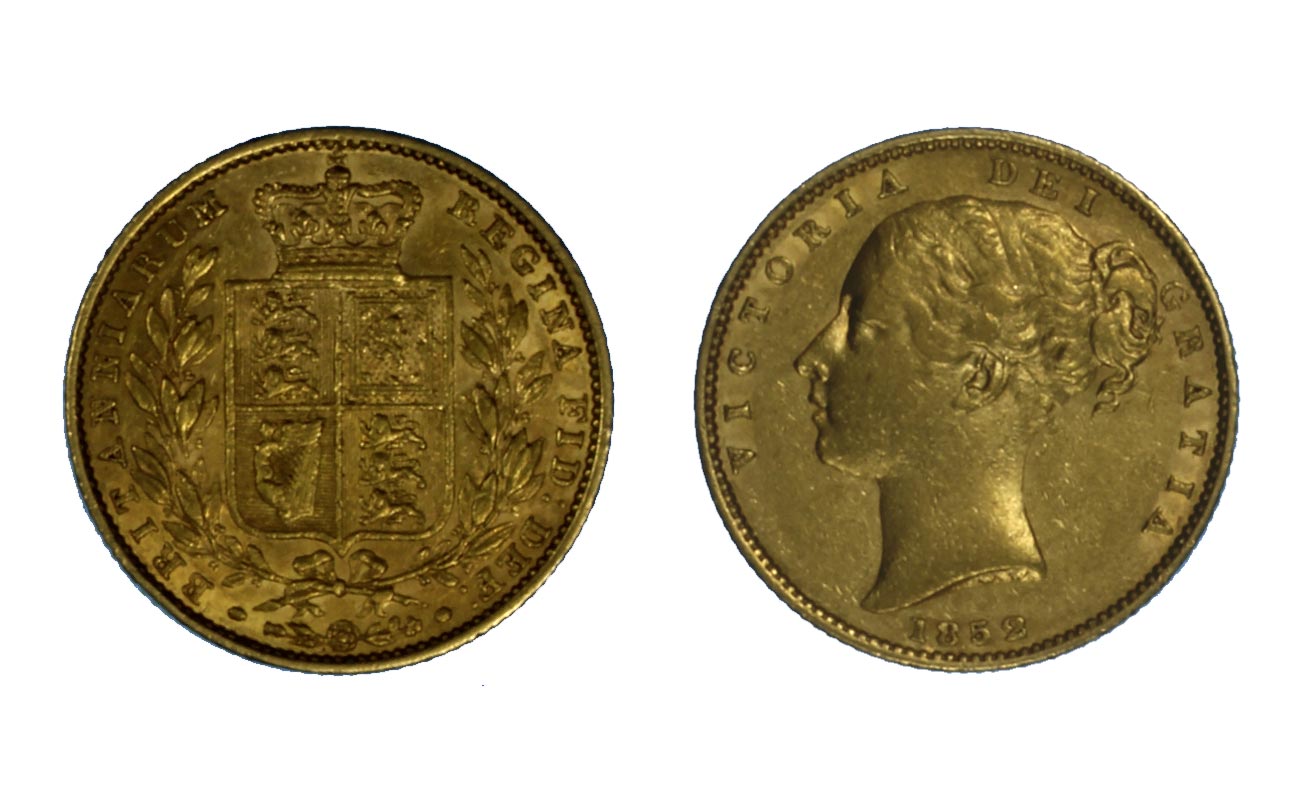 Regina Vittoria - Sterlina gr. 7,98 in oro 917/ 