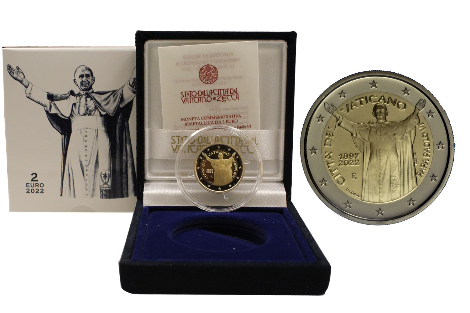 125° anniversario nascita di Papa Paolo VI - 2 Euro in confezione ufficiale