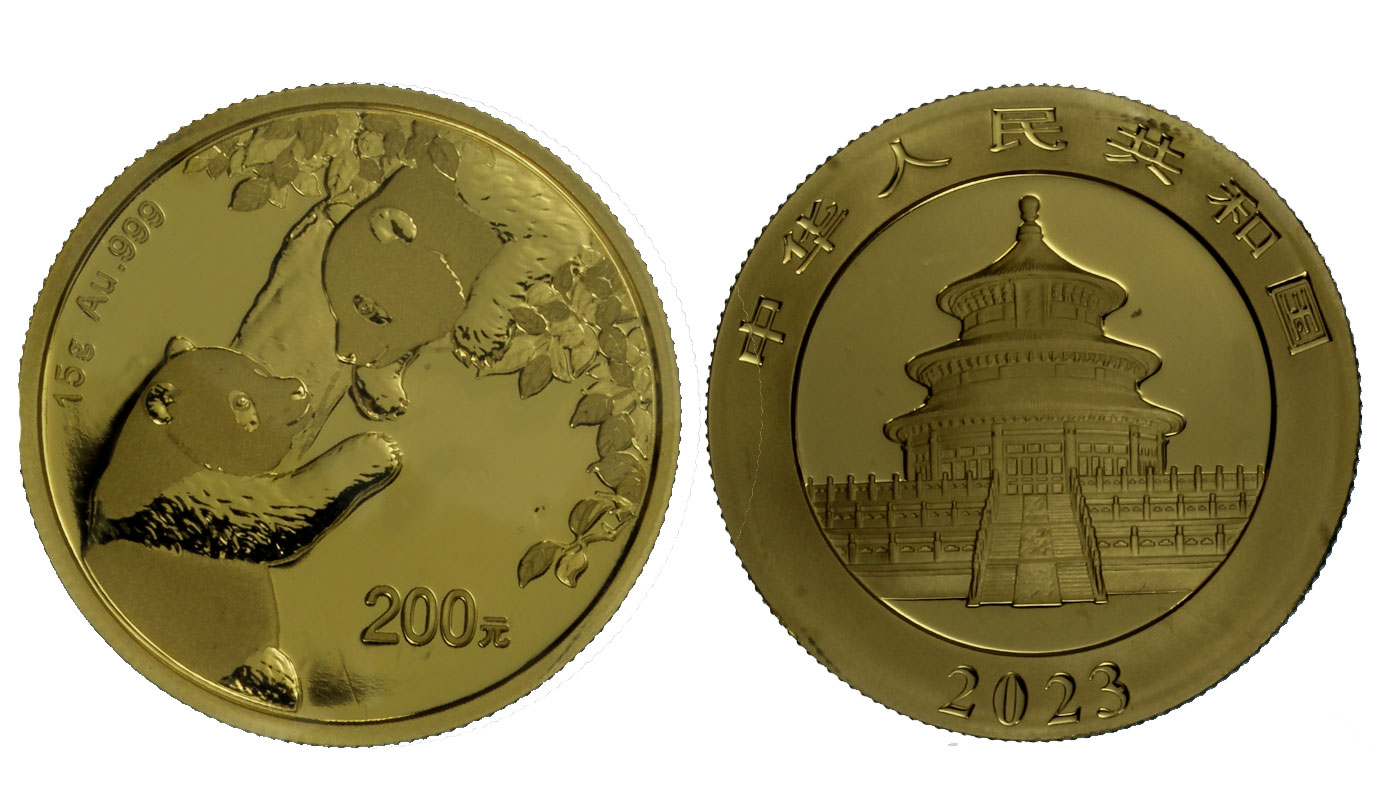"Panda" - 200 Yuan gr. 15,00 in oro 999/ 