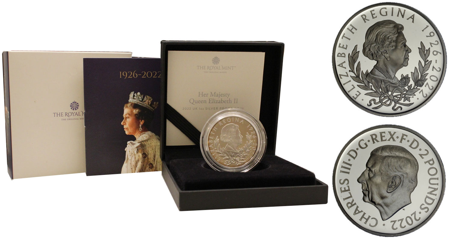 "Queen Elizabeth II Memorial" - Moneta da 2 pounds gr. 31,21 in ag 999/000