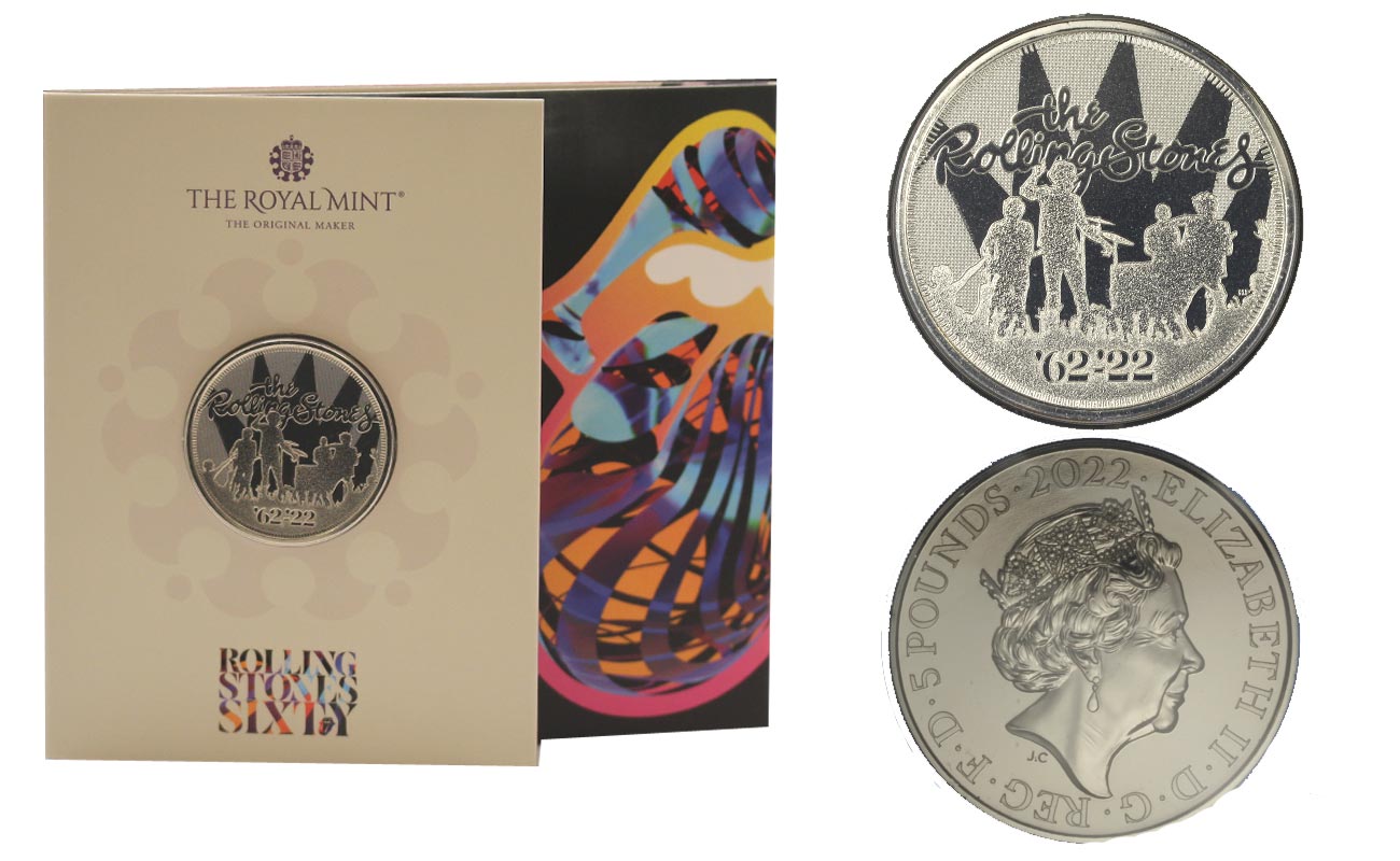 "Music Legends- Rolling Stones" - Moneta da 5 pounds in nickel 