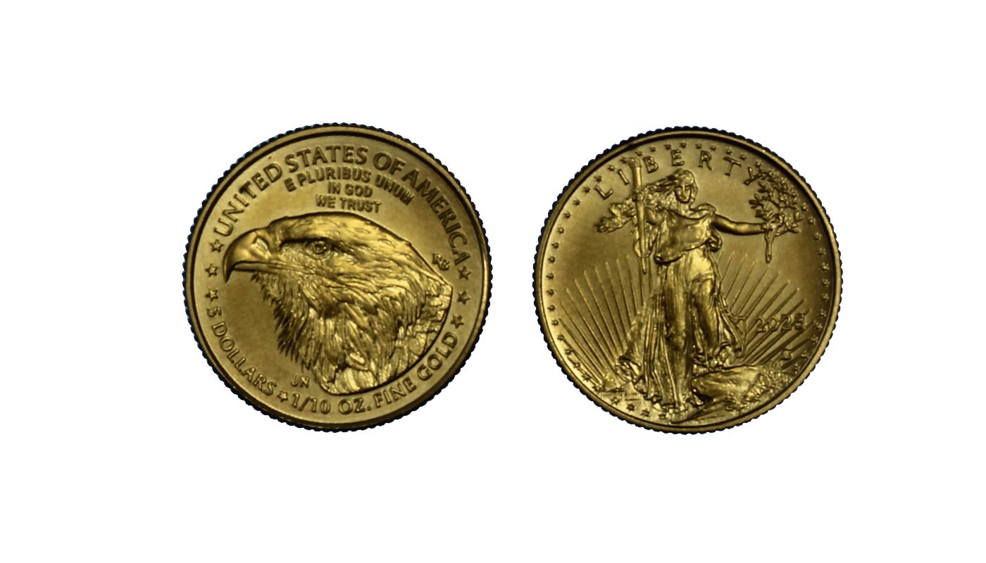 American Eagle - 5 dollari gr. 3,393 in oro 917/000 